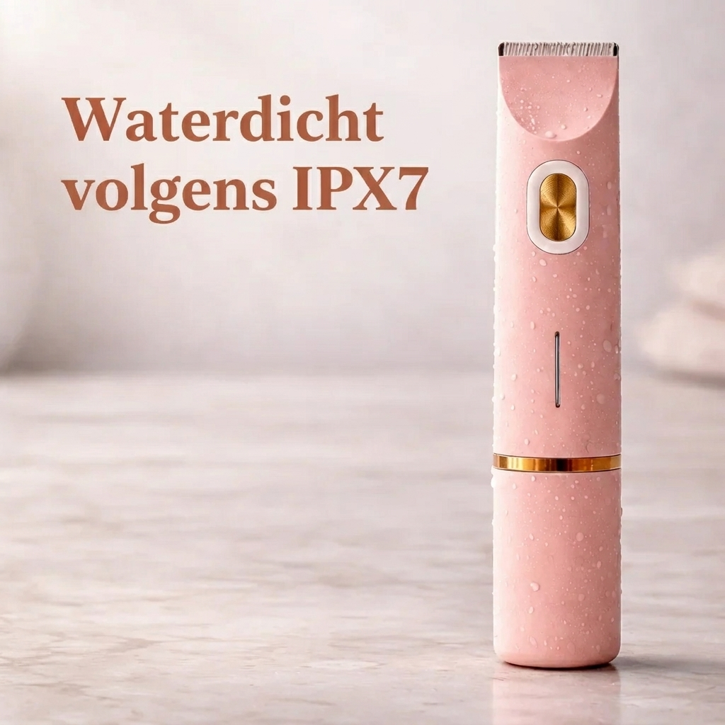 Veilige dames trimmer voor intieme ontharing. Geschikt voor gevoelige huid, elektrisch, waterdicht.