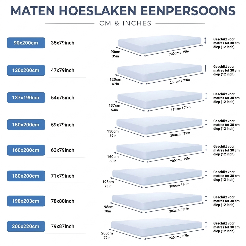 Ademend verkoelend hoeslaken in een lichte kleur, voor optimaal slaapcomfort en heerlijk frisse nachten.