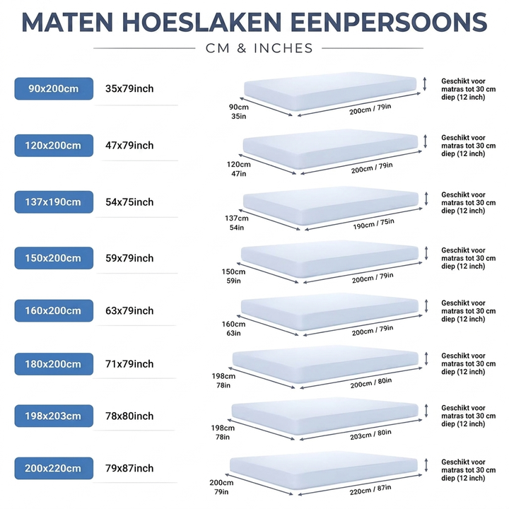 Ademend verkoelend hoeslaken in een lichte kleur, voor optimaal slaapcomfort en heerlijk frisse nachten.