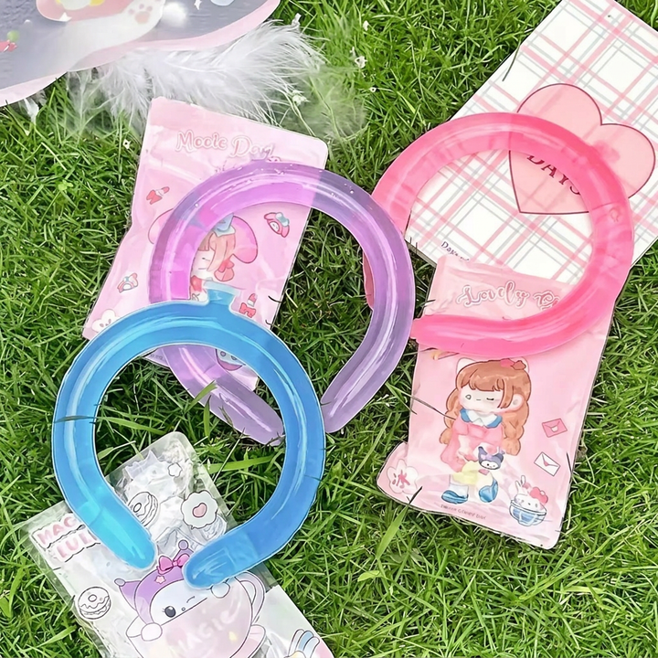 Unisex herbruikbare koelende nekband voor directe verkoeling, ideaal tegen zomerse warmte.