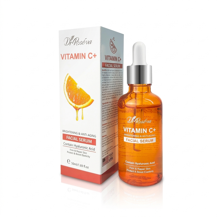 Flesje Hydraterend Vitamine C serum. Essentieel voor gezichtsverzorging, anti-aging en een stralende, gehydrateerde huid.