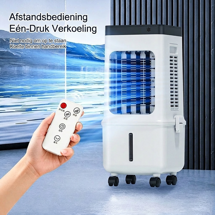 Compacte mobiele airco/luchtkoeler WC2026 voor snelle verkoeling in elke ruimte. Ideaal voor thuisgebruik.