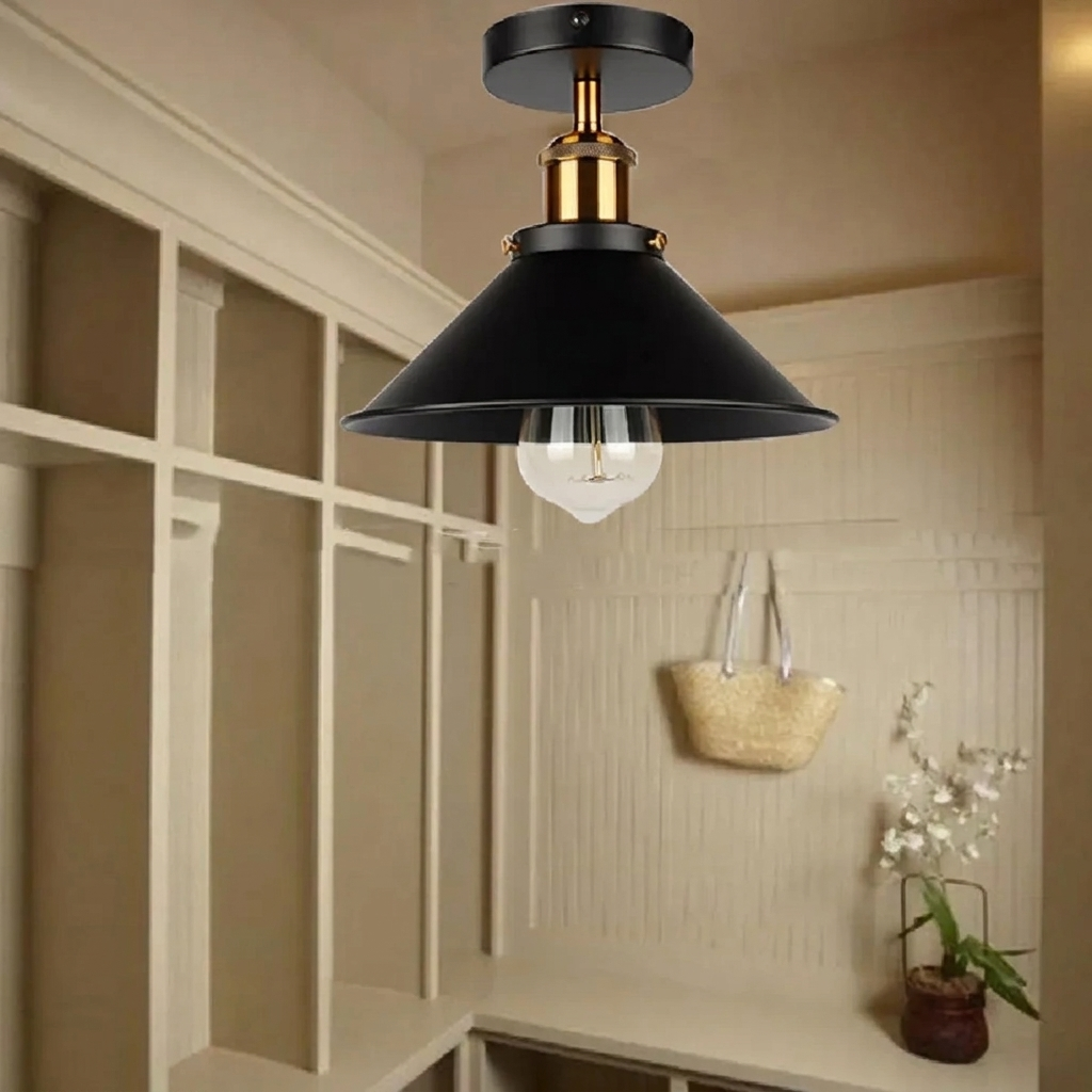 Retro design plafondlamp mvb26, een decoratieve industriële lamp voor binnenverlichting met warme sfeer.