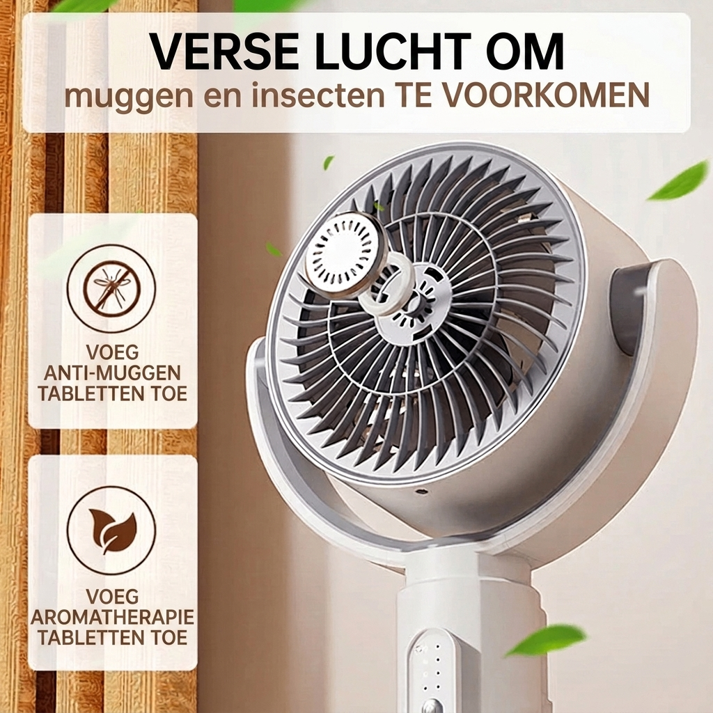 Stille vloerventilator mvb26 voor continue verkoeling, inclusief handige afstandsbediening. [[lstfy-media:2]]