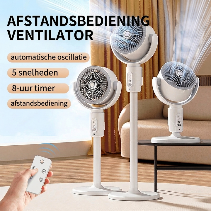 Stille vloerventilator mvb26, ideaal voor verkoeling in de slaapkamer of kantoor, met afstandsbediening. [[lstfy-media:6]]