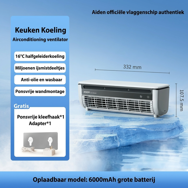 Efficiënte, compacte airconditioner aan de wand, met modern design voor optimale klimaatbeheersing.