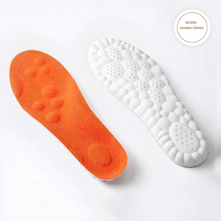 Unisex orthopedische inlegzolen voor plantaar fasciitis & hielspoor verlichting. Biedt comfort & voetondersteuning.