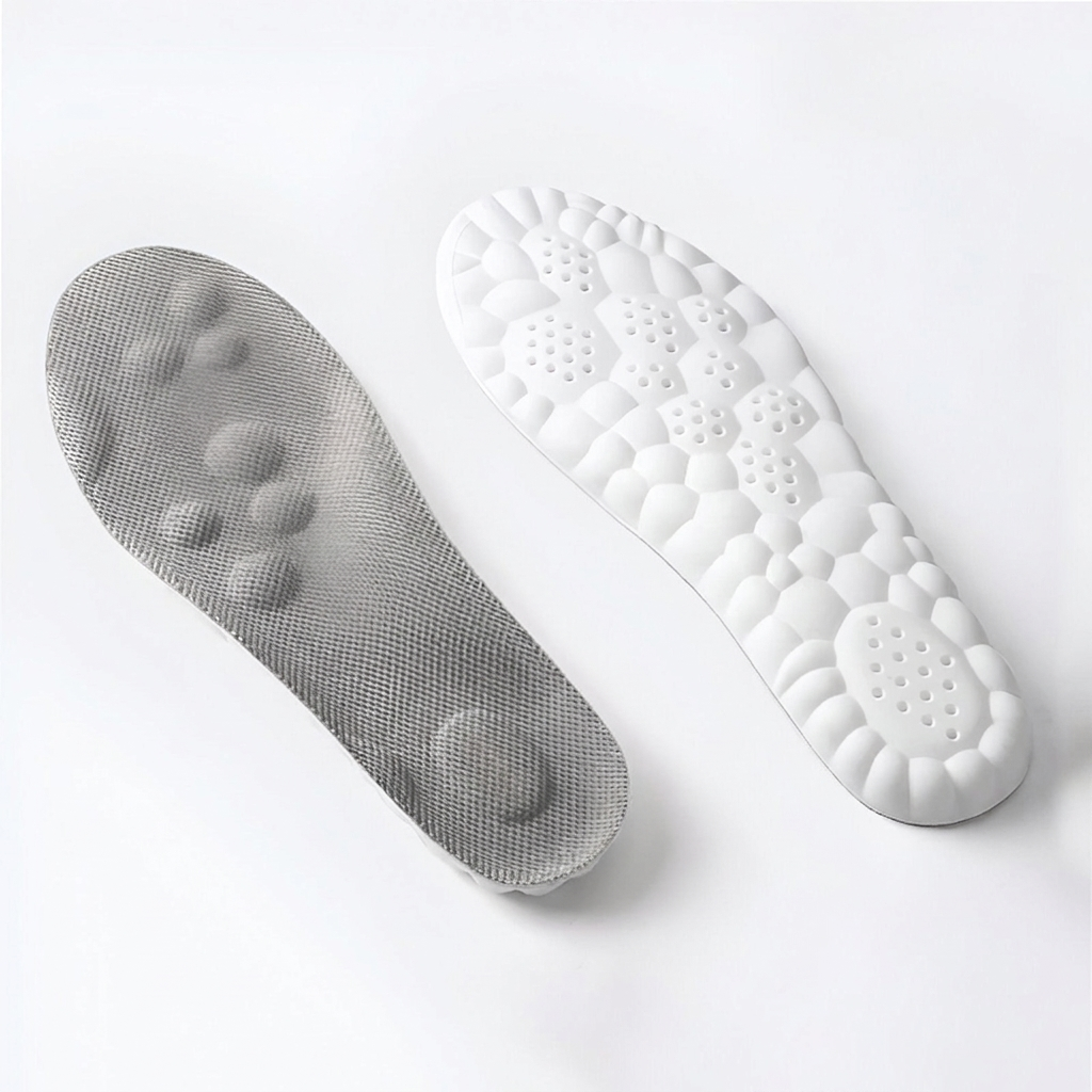 Unisex inlegzolen voor dagelijks comfort en pijnverlichting bij voetpijn, geschikt voor diverse schoenen.