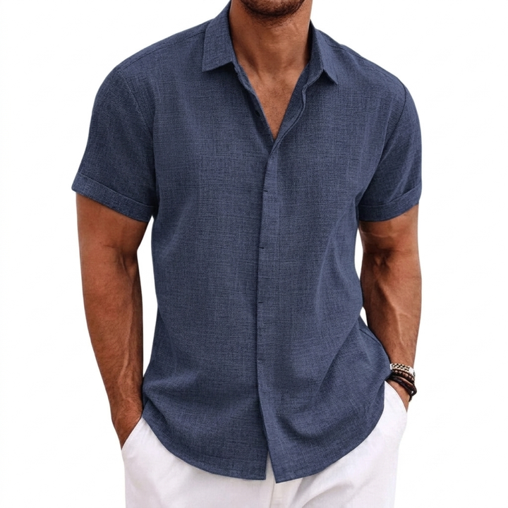 Comfortabel heren t-shirt CJ26, losse pasvorm, ademend materiaal, korte mouwen, perfect voor zomerse dagen.