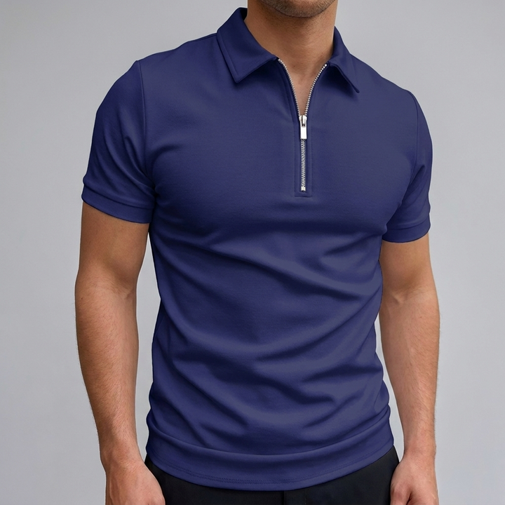 Stijlvol heren poloshirt met korte mouwen, ideaal voor casual zomerse dagen. Comfortabel en modieus.