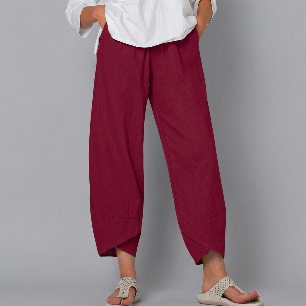 Veelzijdige en modieuze damesbroek (CJ26) met rechte pijp, een comfortabele keuze voor elke outfit.