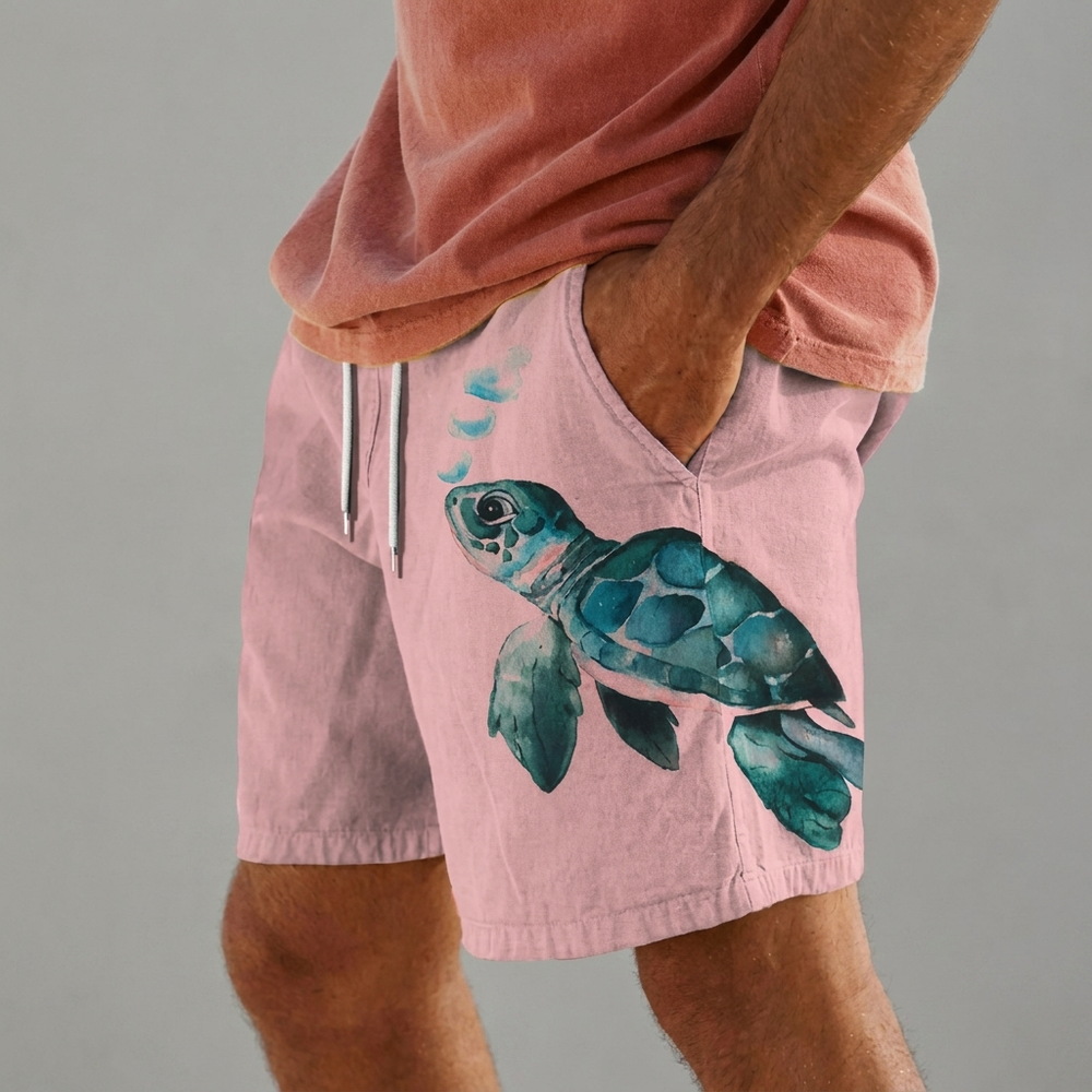 Casual heren strandbroek CJ26, ademend & veelzijdig. Ideale korte broek voor zomerkleding.