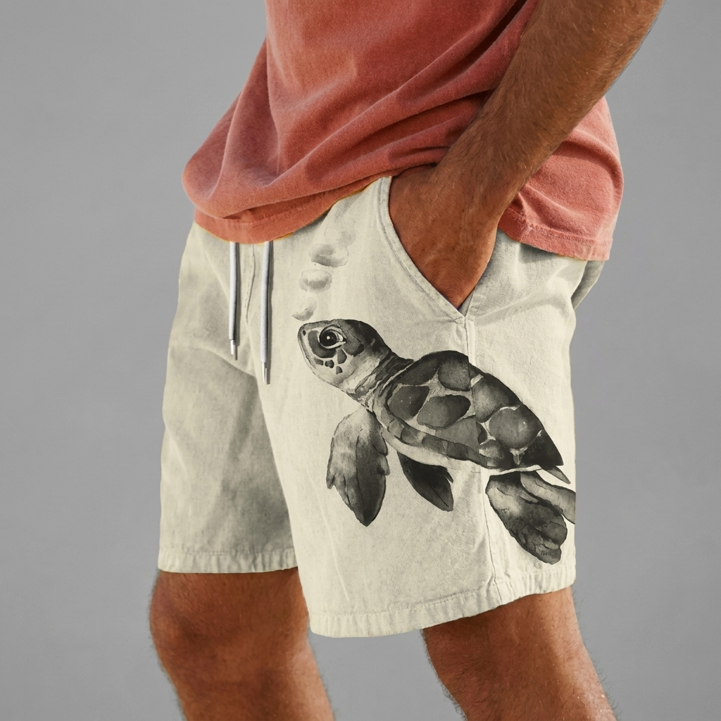Heren zomershort CJ26, stijlvol & comfortabel, perfect voor strand, vakantie en vrije tijd.