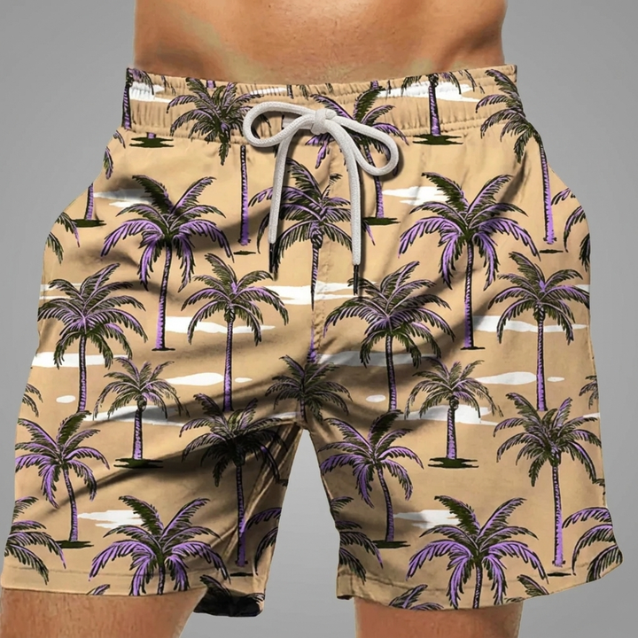 Man draagt casual heren zomershort CJ26 tijdens vrije tijd. Stijlvolle en comfortabele zomerkleding.