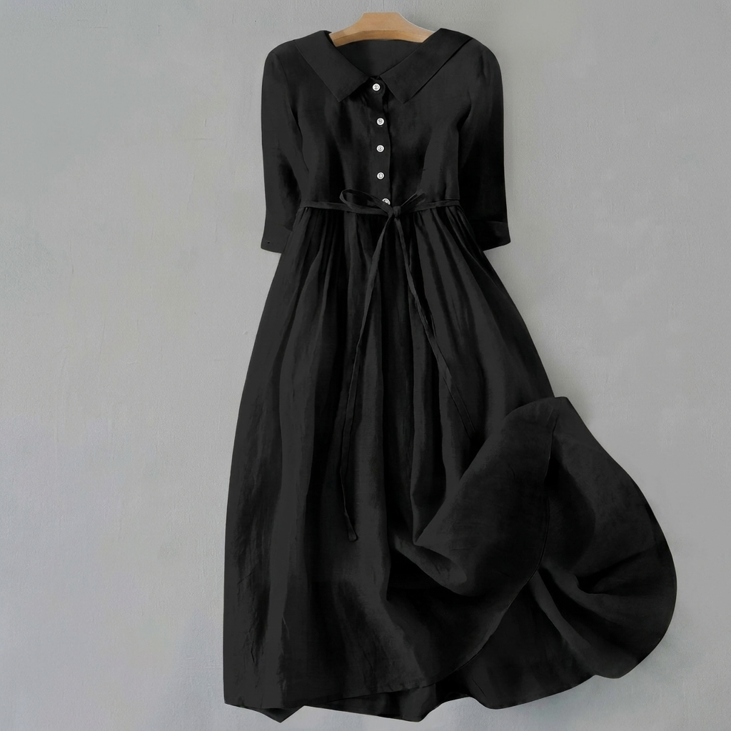 Casual elegante retro plissé damesrok. Comfortabele lange zomerrok met verstelbare taille en veterdetails.