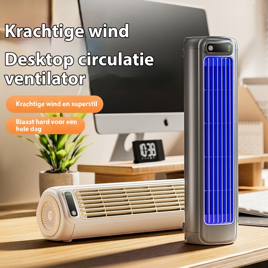 Compacte draagbare mini USB ventilator (CJ26) voor snelle verkoeling thuis, kantoor of onderweg.
