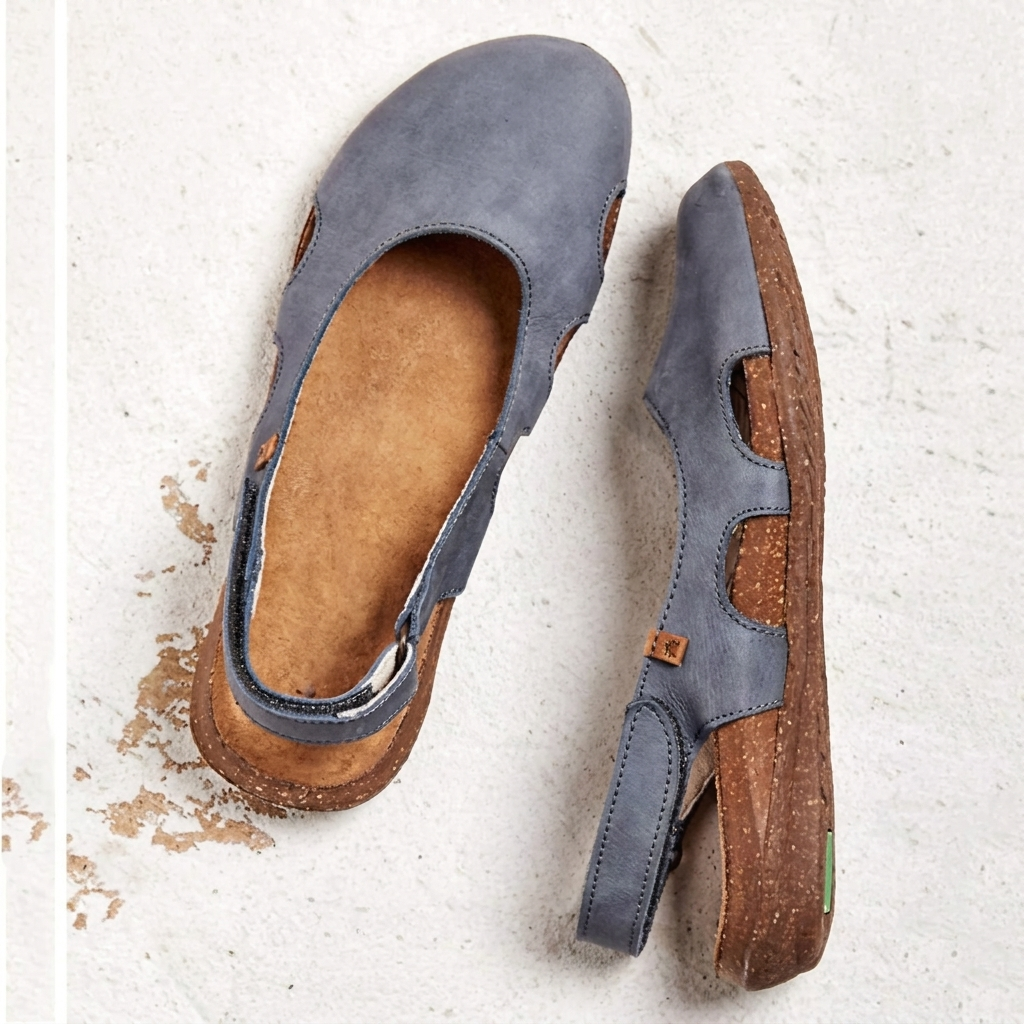 Lichtgewicht dames platte sandalen CJ26 met ronde neus en hielbandje; elegante zomer mode voor elke dag.