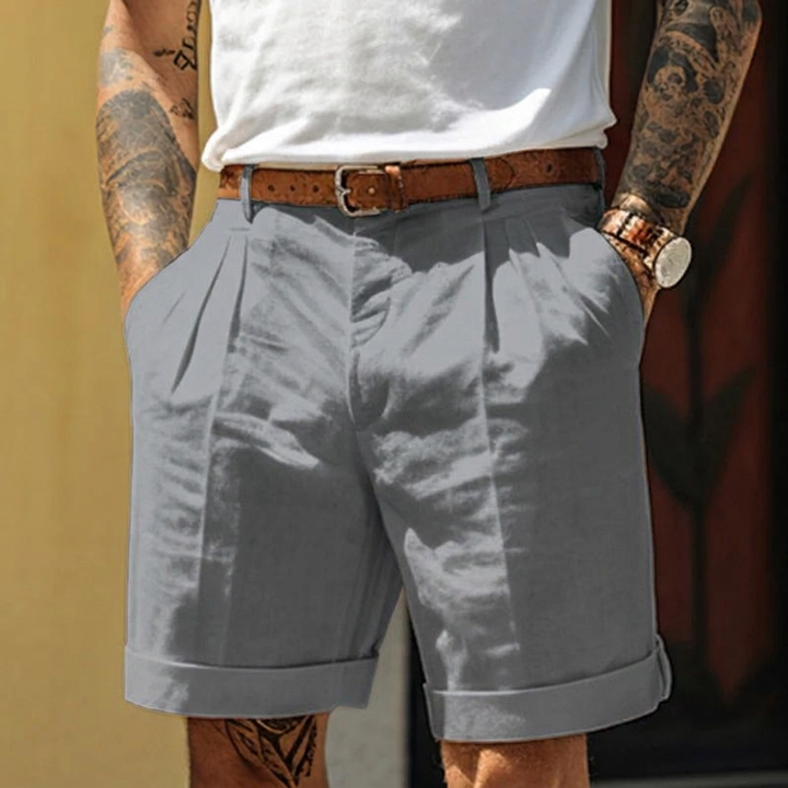 Duurzame heren casual shorts CJ26 met zijzakken, een tijdloze keuze voor zowel dagelijks als vakantie.