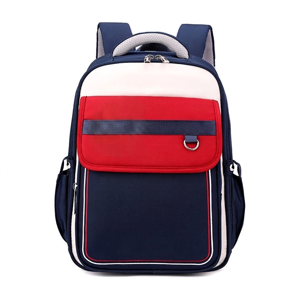 Lichtgewicht kinderrugzak in Britse stijl, perfecte schooltas voor jongens en meisjes, stijlvol en ruim.
