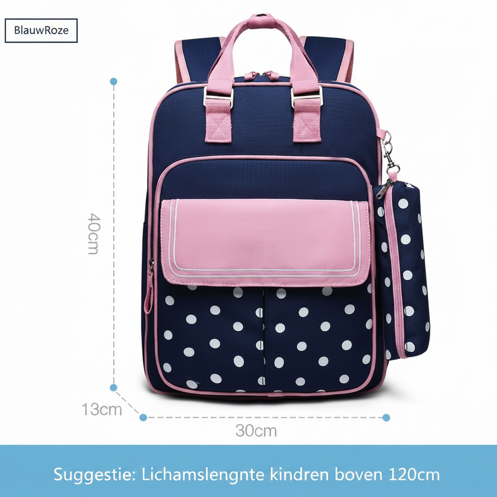 Kleurrijke kinder schooltas met vrolijk patroon, perfecte rugzak voor dagelijks gebruik op de basisschool.