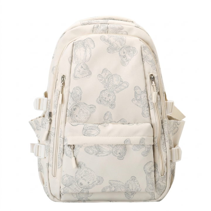 Robuuste canvas schoolrugzak voor studenten, unisex ontwerp, perfect voor boeken en studiebenodigdheden.