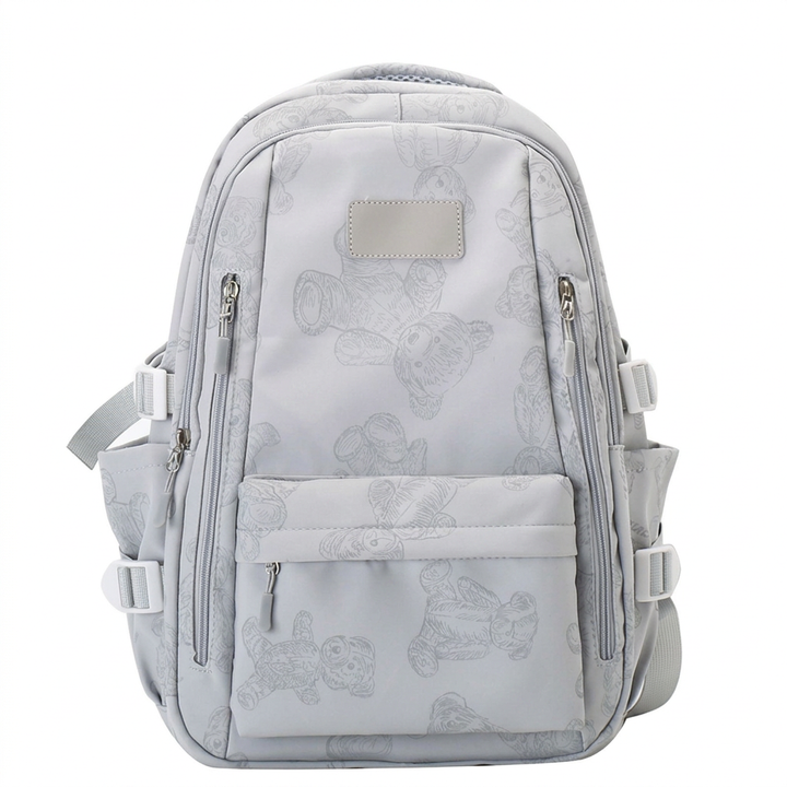 Praktische unisex reisrugzak van duurzaam canvas, perfect voor werk, studie en korte trips.