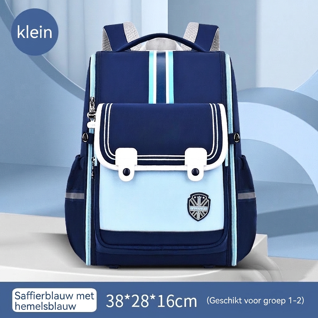 Comfortabele en ruime meisjes schoolrugzak met ergonomische rugsteun, perfect voor de basisschool.