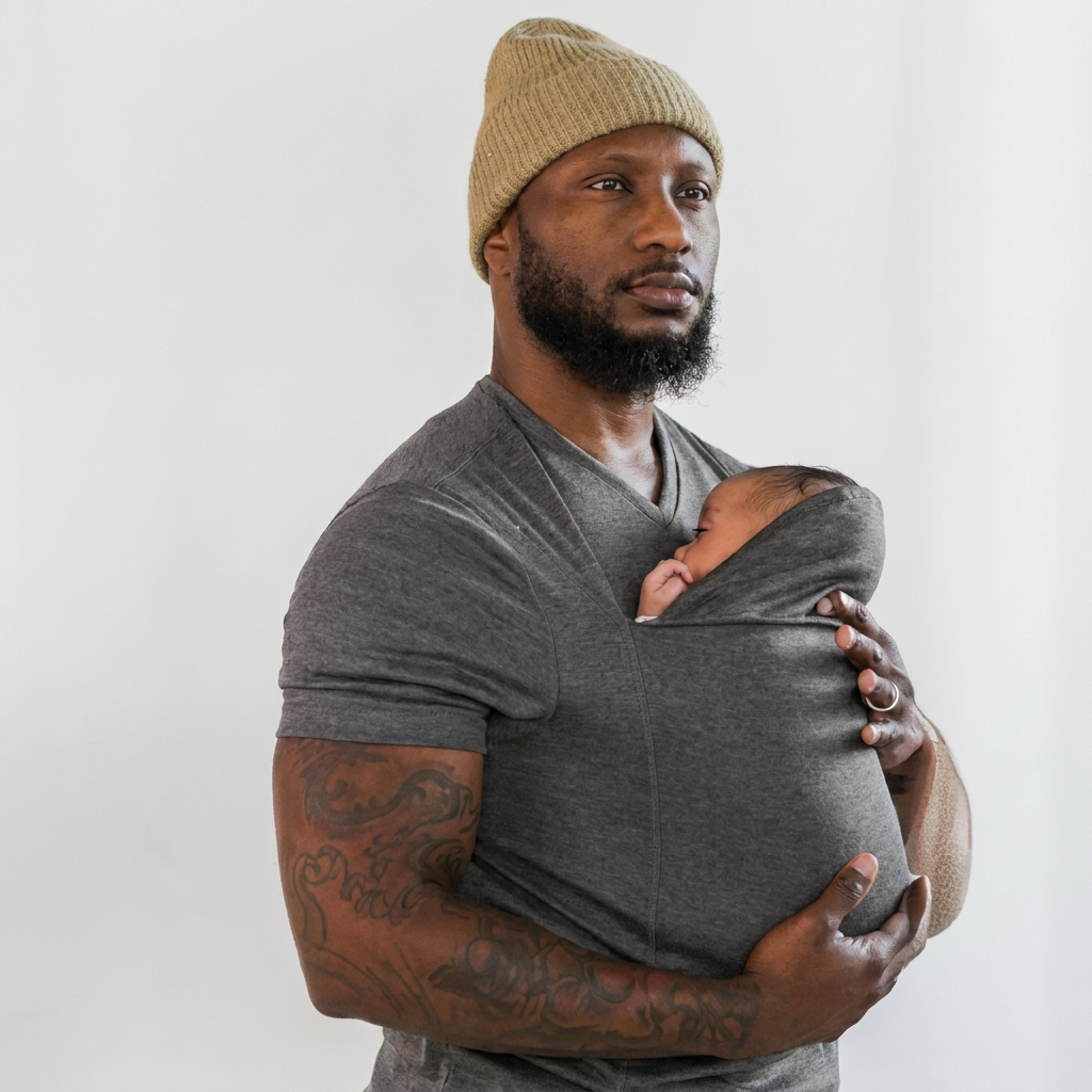 Praktisch unisex oudervest, combineert casual kleding met een babydrager. Comfortabel en stijlvol voor elke ouder.