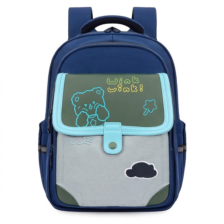 Praktische schoolrugzak met veel opbergruimte en vakken. Perfect als schooltas of dagrugzak voor kids.