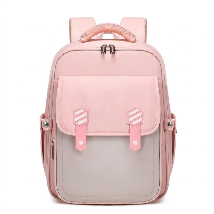 Detail van de ergonomische rugsteun van de kinder schoolrugzak, met ademende vulling voor extra comfort en ondersteuning.