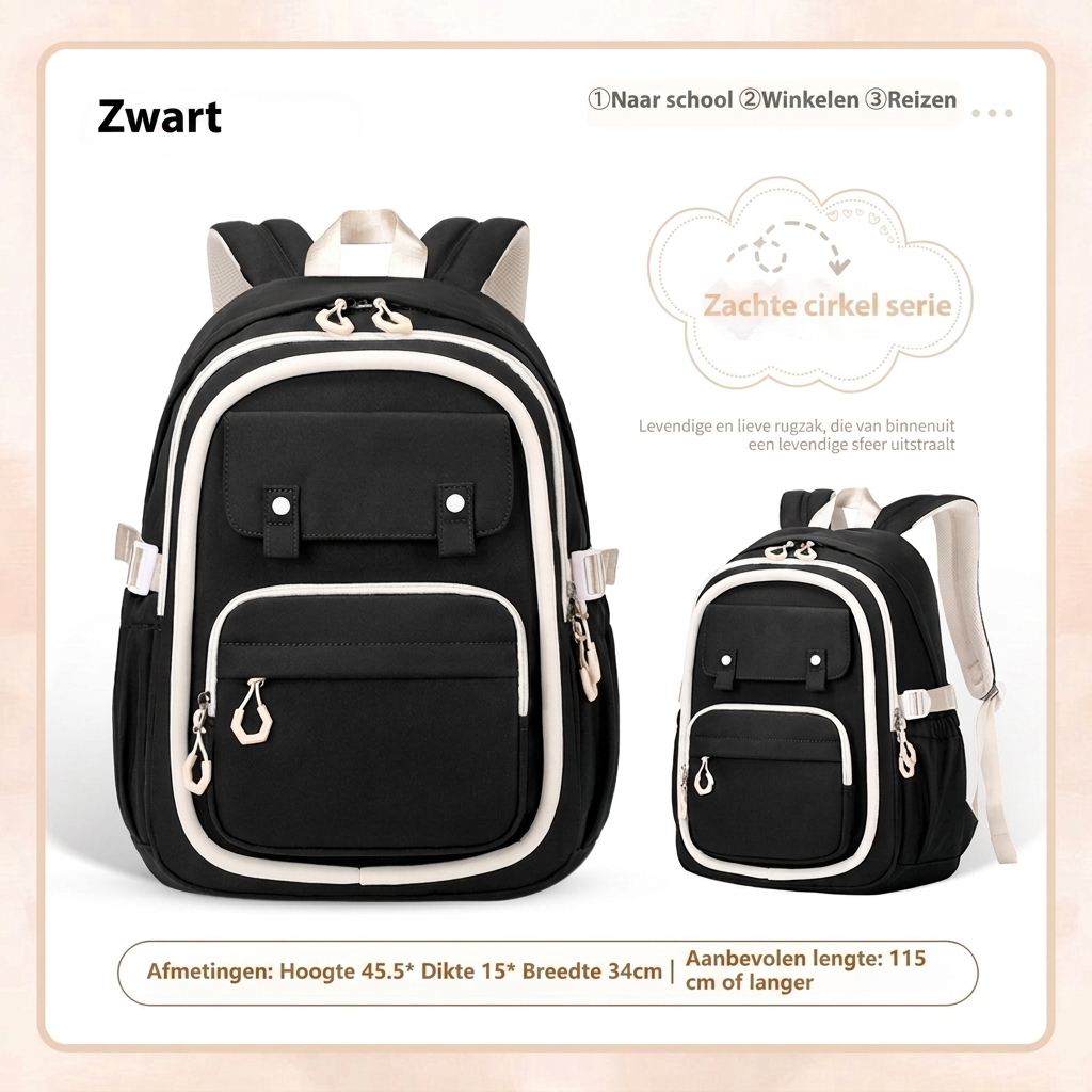 Blauwe kinderrugzak met ruime multi-vakken. Perfecte lichtgewicht studententas & waterbestendige schoolaccessoire.