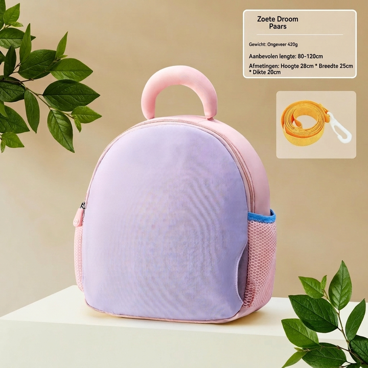 Deze compacte minirugzak met vrolijke cartoonprint is perfect voor meisjes en kinderen, als speelgoedtas of schooltas.
