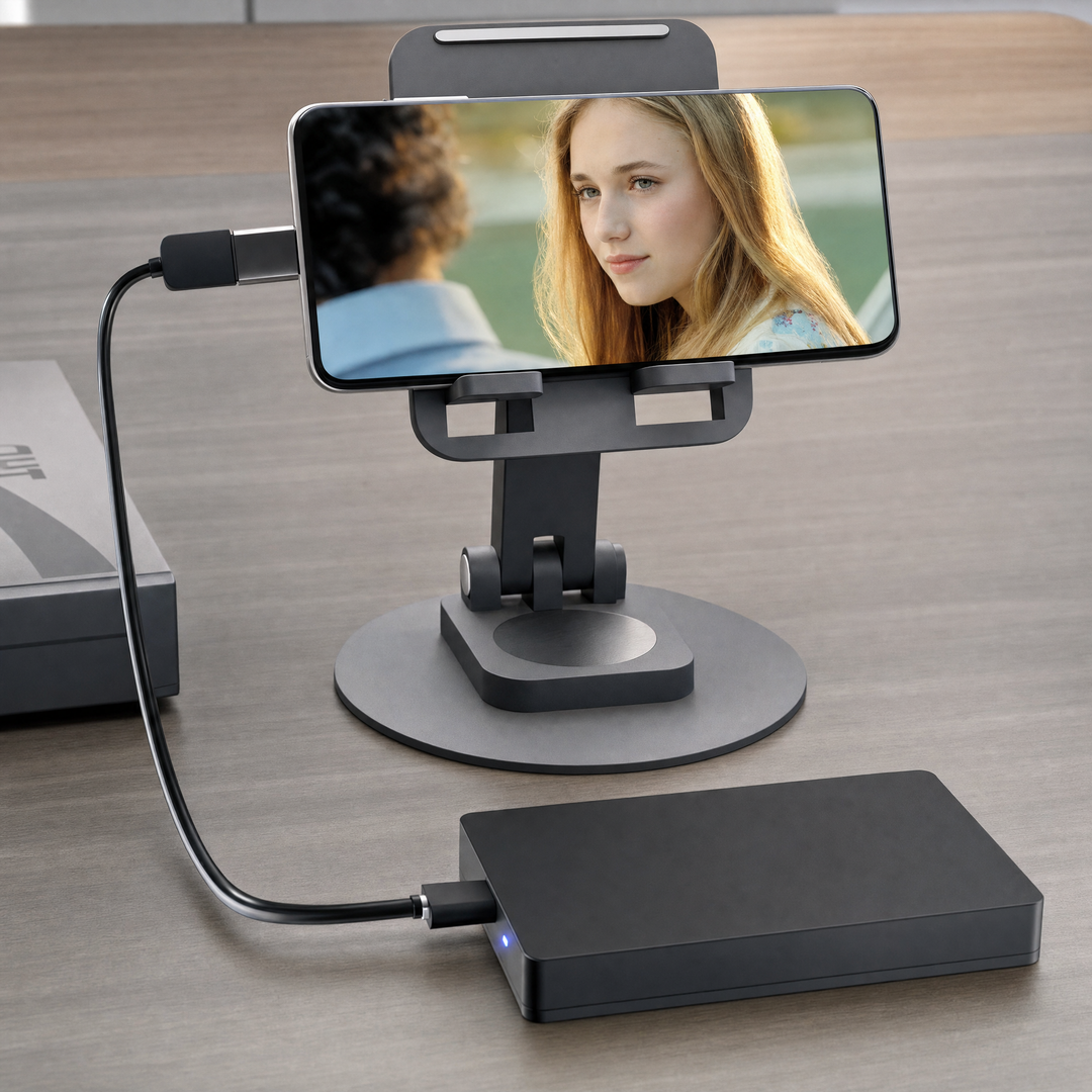 Stijlvolle externe SSD, compact en krachtig, voor snelle opslag en backup van digitale bestanden via USB 3.1.