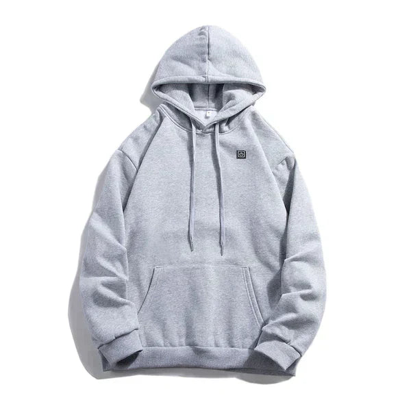 Veelzijdige ThermaHoodie, een verwarmde uniseks hoodie geschikt voor buitensport, herfstkleding en dagelijks gebruik.