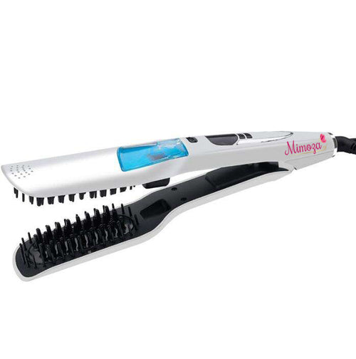 Professionele Elara stoom stijltang voor dames, creëert glanzend en gezond haar met keramische platen.