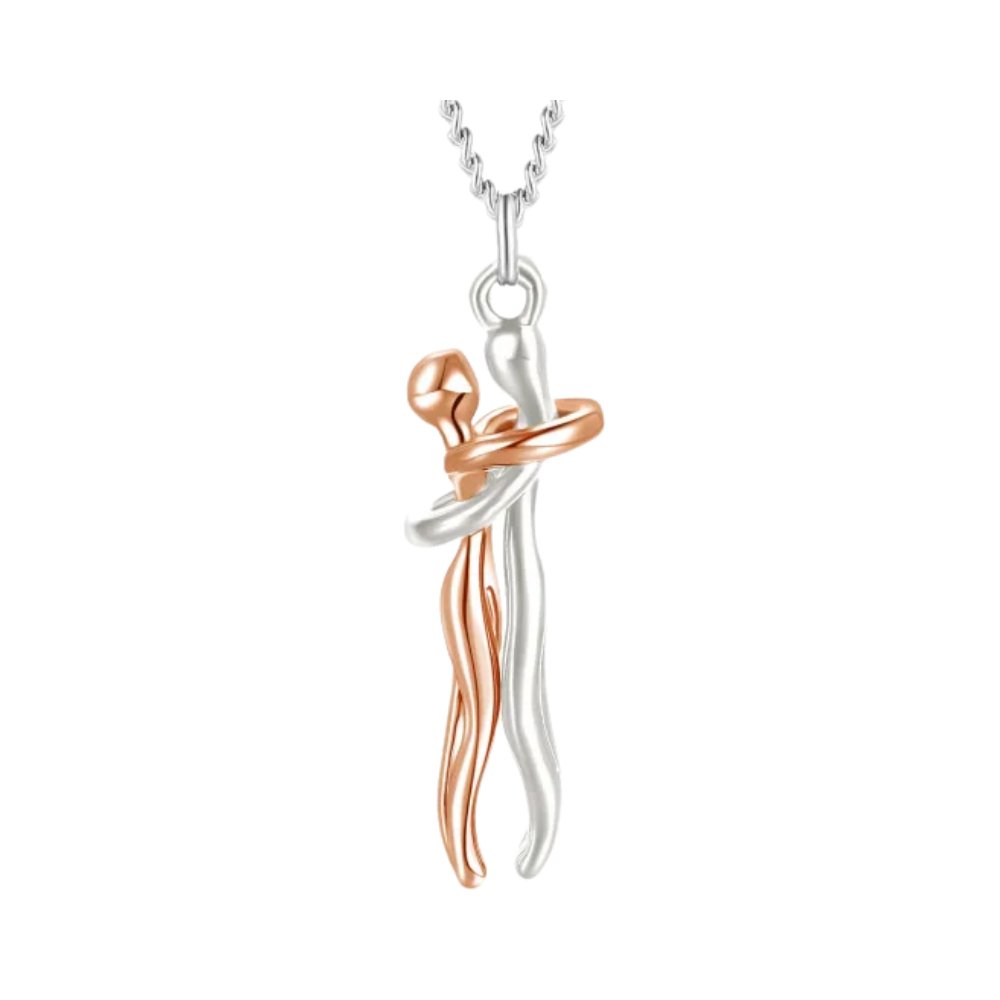 Een set van twee HugNecklace kettingen, een sieraad om vriendschap of liefde te vieren.