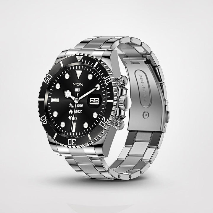 Stijlvolle PowerFit unisex smartwatch met helder display, ideaal voor dagelijkse activiteiten en verbonden blijven.