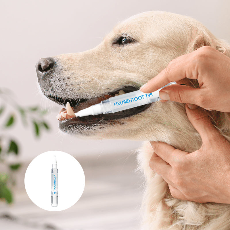 Tandenborstel pen die frisse adem garandeert en bijdraagt aan een gezond dierengebit voor huisdieren.