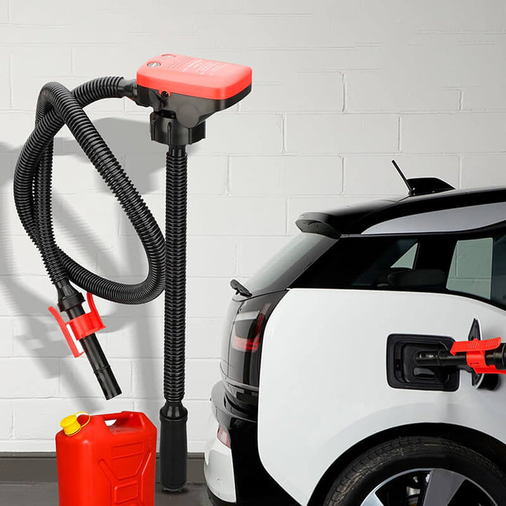 Draagbare elektrische brandstofpomp voor auto's; snel en veilig brandstof overpompen in de werkplaats.