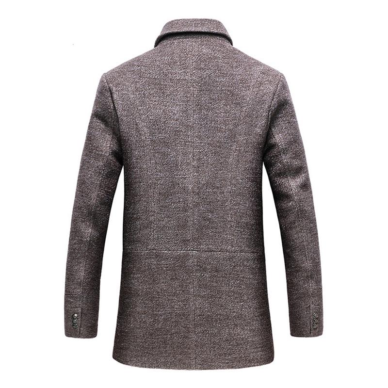 Klassieke heren overjas, warme en modieuze winterjas, ideaal als bovenkleding voor herfst/winter.