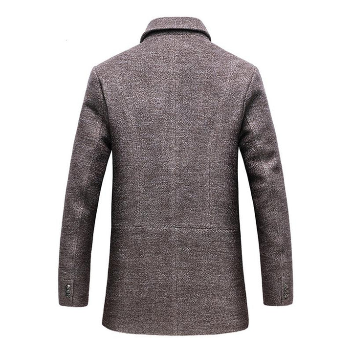 Klassieke heren overjas, warme en modieuze winterjas, ideaal als bovenkleding voor herfst/winter.