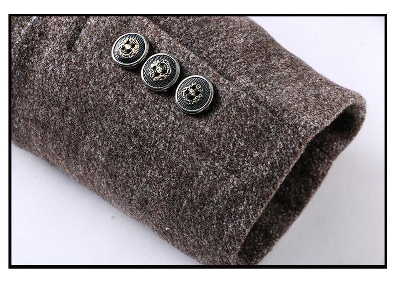 Heren herfst/winterjas, stijlvolle overjas, enkelvoudige sluiting, essentiële bovenkleding voor de moderne man.