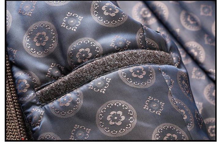 Warme heren winterjas, elegante mantel met single-breasted sluiting, perfect voor een chique look.