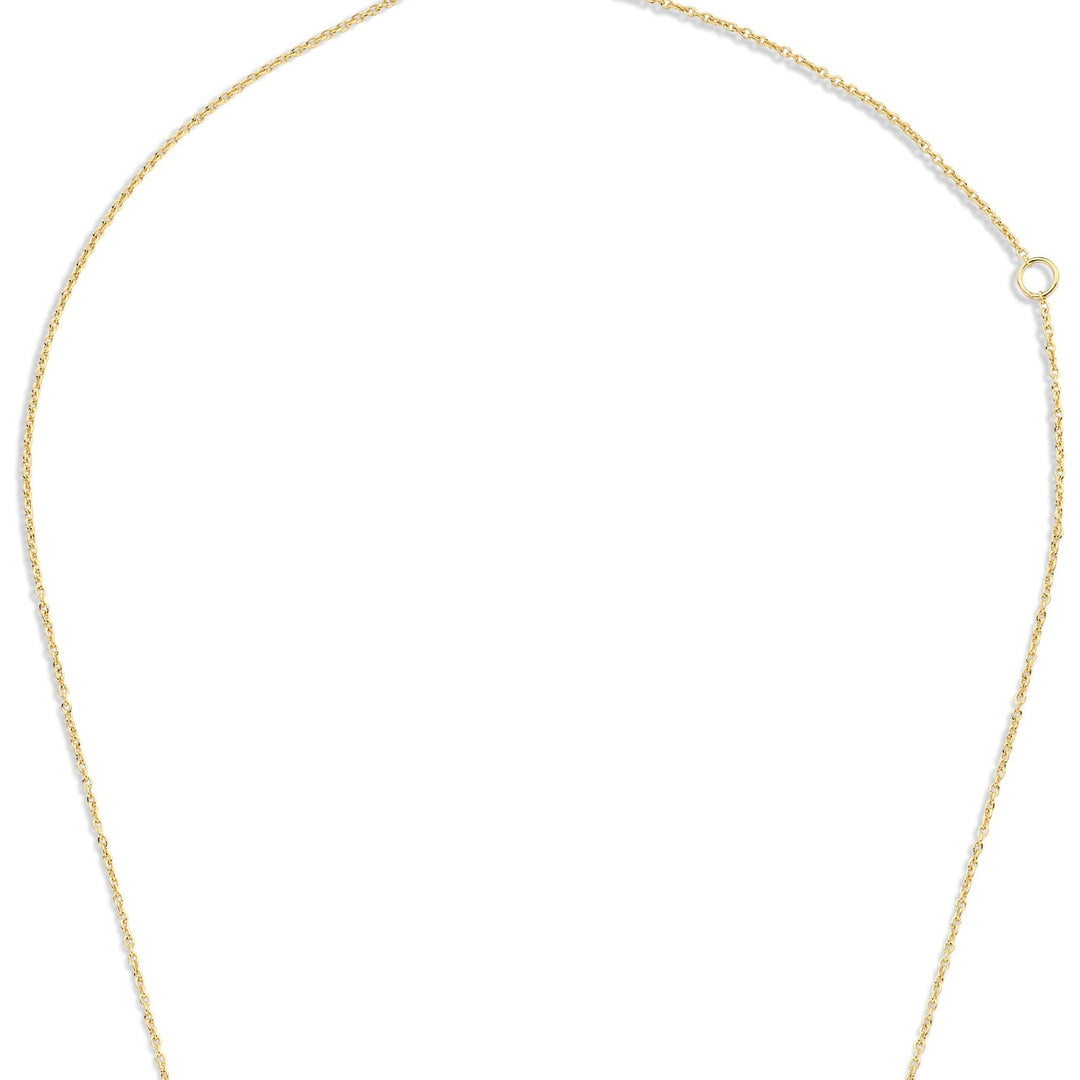 Stijlvolle gouden halsketting voor dames met subtiele hartjes. Een trendy accessoire en liefdevol sieraad.