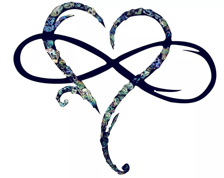 Muurdecoratie Oneindig Hart van ijzer, een elegant symbool van eeuwige liefde en verbondenheid voor thuis.