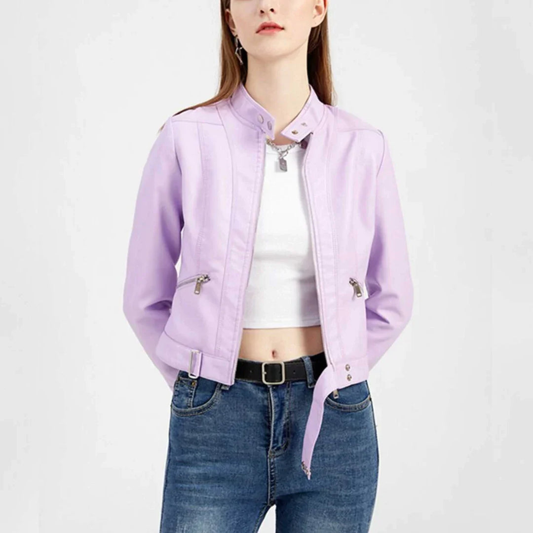 Stijlvol damesjack voor alle seizoenen. Met ritssluiting, comfortabele buitenmode.