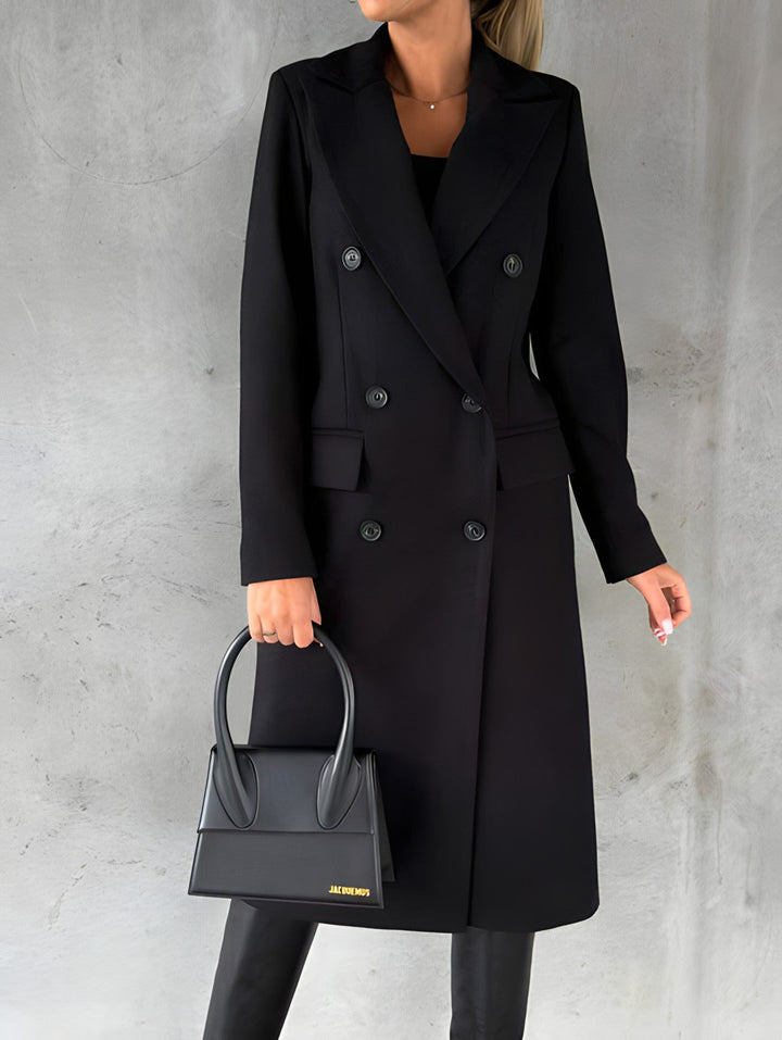 Chique dames jas, klassieke pasvorm, ideaal als overjas voor de winter.