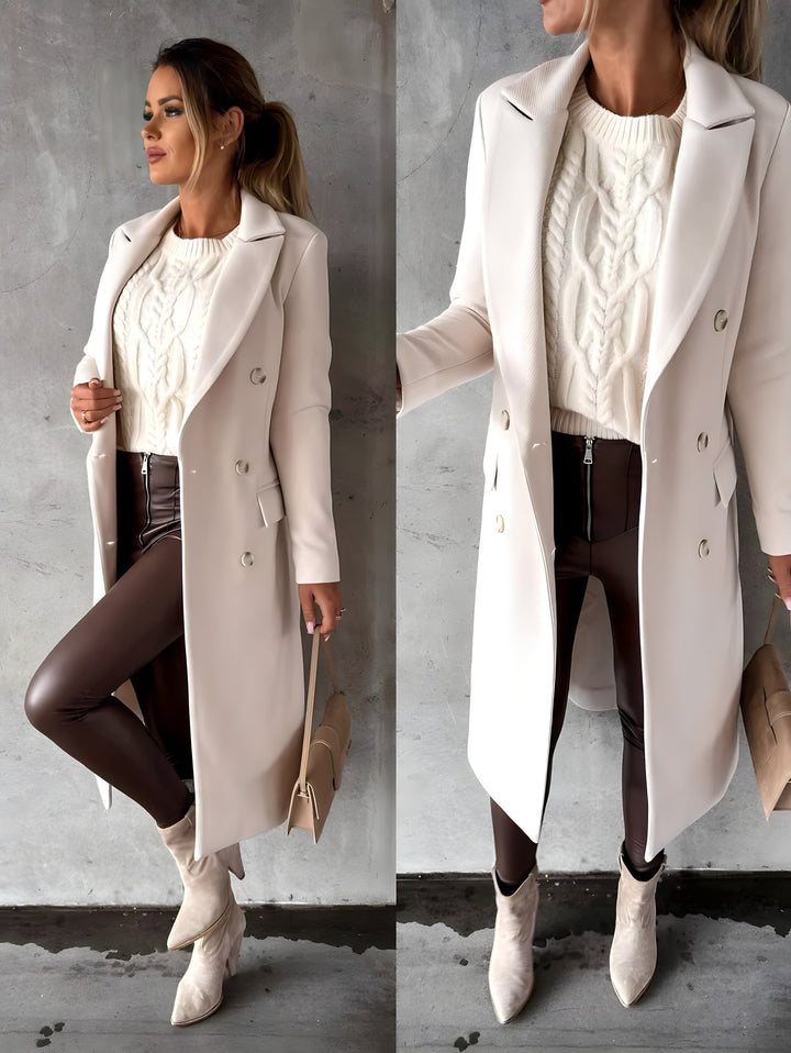 Stijlvolle vrouwenmode: comfortabele dames overjas, perfect voor koude dagen.