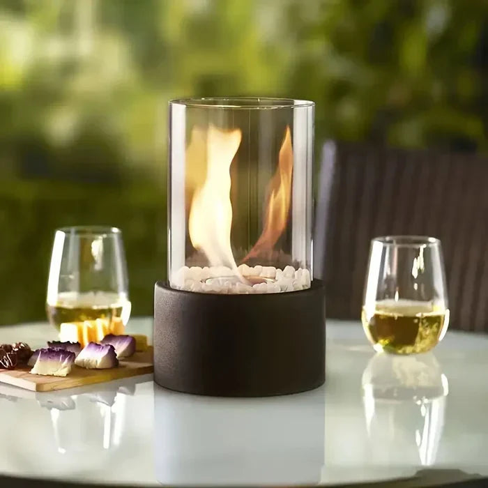 Elegant tafelvuur lantaarn, creëert direct een sfeervolle ambiance; draagbaar en veilig voor uw decoratie.