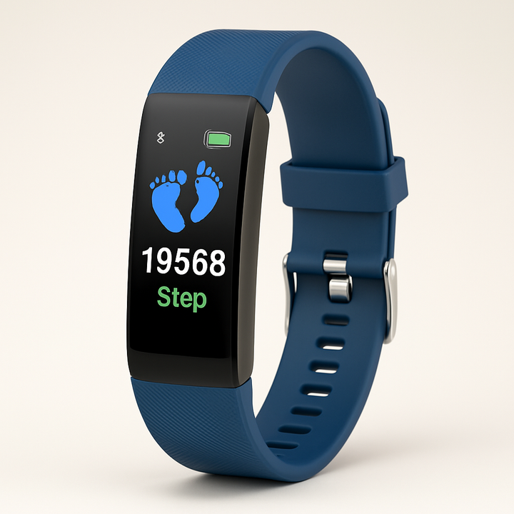 Senioren slimhorloge met hartslagmeter en bloeddrukmeter. Perfect voor ouderen die gezondheid willen tracken.